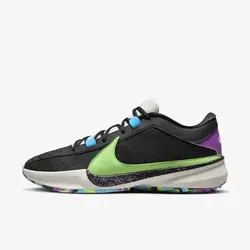 کفش بسکتبال Nike Zoom Freak 5 نایک زوم فریک ۵ رنگ مشکی سبز فسفری