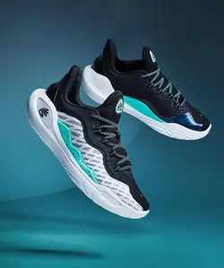 کتونی بسکتبال Under Armour Curry 11 آندر آرمور کری 11 مشکی سبز آبی