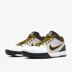 کفش بسکتبال Nike Kobe 4 Protro نایک کوبی پروترو 4 سفید مشکی زرد