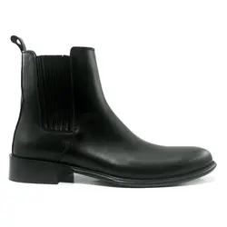 کفش چرم طبیعی مردانه رنگ ناپا مشکی