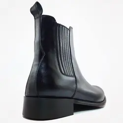 کفش چرم طبیعی مردانه رنگ ناپا مشکی