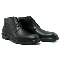 کفش چرم طبیعی مردانه رنگ ناپا مشکی مدل ۶۴۷