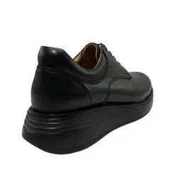 کفش اسپرت چرم طبیعی، رنگ مشکی، نوع چرم رویه ناپا طبیعی گاوی کد مدل ۴۹۹