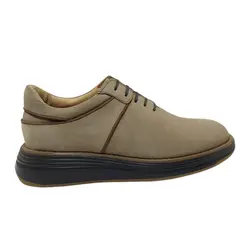 کفش اسپرت چرم طبیعی، رنگ خاکی، نوع چرم رویه هورس طبیعی گاوی کد مدل ۵۰۰