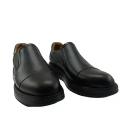 کفش اسپرت چرم طبیعی، رنگ مشکی، نوع چرم رویه ناپا طبیعی گاوی کد مدل ۵۰۲ برت