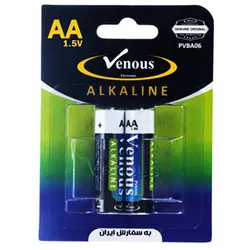 باطری آلکالاین 2قلم کارتی  VENOUS