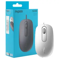 ماوس سیم دار رپو N200 سفید RAPOO