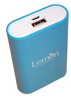 پاوربانک  7800 LEMON آبی