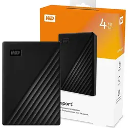 هارد اکسترنال مشکی 4TB الماس WD MyPass