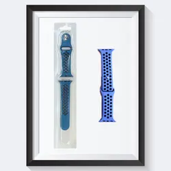 بند اپل واچ NIKE 38mm/40mm/41mm نیلی مشکی