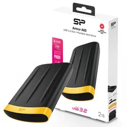 هارد سیلیکون پاور اکسترنال متین 1TB A65 مشکی زرد SILICON POWER