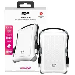 هارد اکسترنال سیلیکون پاور متین 2TB A30 سفید SILICON POWER