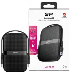 هارد اکسترنال سیلیکون پاور متین 2TB A60 مشکی SILICON POWER