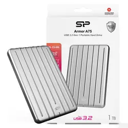 هارد اکسترنال سیلیکون پاور متین 1TB A75 نقره ای SILICON POWER