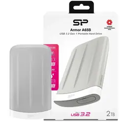 هارد اکسترنال سیلیکون پاور متین 2TB A65 طوسی SILICON POWER