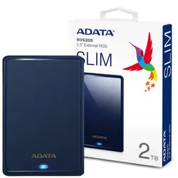 هارد اکسترنال ای دیتا مدل 2TB ADATA HV620s آبی گارانتی آونگ
