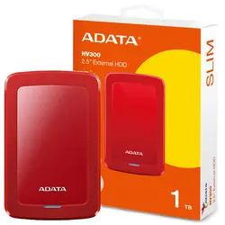هارد اکسترنال 1TB ADATA HV300 قرمز آونگ