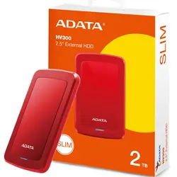 هارد اکسترنال ای دیتا مدل 2TB ADATA HV300 قرمز گارانتی آونگ