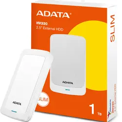 هارد اکسترنال ای دیتا مدل 1TB ADATA HV300 سفید گارانتی آونگ