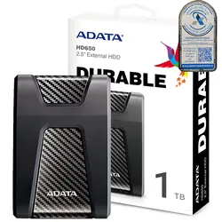 هاردEXTمشکی 1Tالماس ADATA.HD650