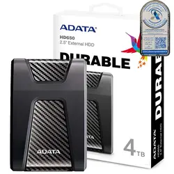 هاردEXTمشکی 4Tالماس ADATA.HD650