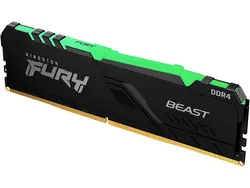 رم کینگستون DDR4 مدل FURY Beast RGB ظرفیت 16GB باس 3200MHz