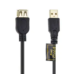 کابل افزایش طول USB 2.0 پی نت مدل Gold طول 3 متر