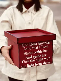 باکس چوبی مربع طرحدار