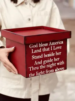 باکس چوبی مربع طرحدار