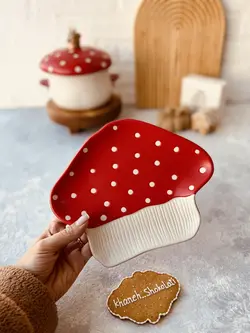 ست ظروف فانتزی طرح قارچ