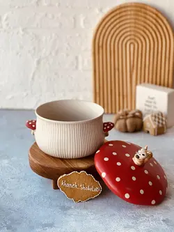 ست ظروف فانتزی طرح قارچ