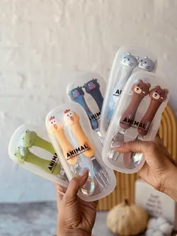 قاشق چنگال فانتزی حیوانات کد00105