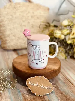 ماگ خرگوش قاشق گلی کد00354