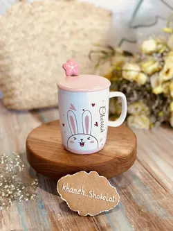 ماگ خرگوش قاشق گلی کد00354