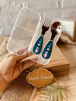 قاشق و چنگال کودک کد00693 - فروشگاه اینترنتی خانه شکلاتی