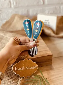 قاشق و چنگال کودک کد00693 - فروشگاه اینترنتی خانه شکلاتی