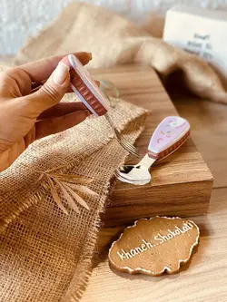 قاشق و چنگال کودک کد00693 - فروشگاه اینترنتی خانه شکلاتی
