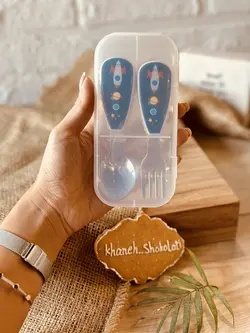 قاشق و چنگال کودک کد00693 - فروشگاه اینترنتی خانه شکلاتی