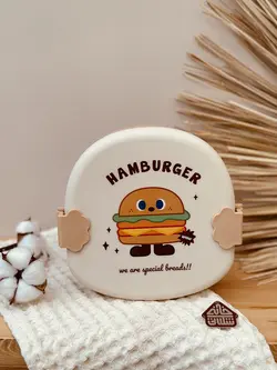 ظرف غذا طرح همبرگر قفلی کد001069 - فروشگاه اینترنتی خانه شکلاتی