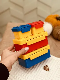 ظرف غذا لگو رنگی کد001264 - فروشگاه اینترنتی خانه شکلاتی