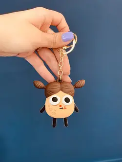 خرید جاکلیدی چشم قلمبه دختر - خانه شکلاتی