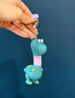 خرید جاکلیدی دایناسور گردن آکاردئونی - خانه شکلاتی