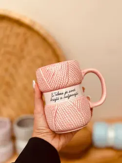 خرید ماگ طرح کاموا کد001542 - خانه شکلاتی