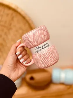 خرید ماگ طرح کاموا کد001542 - خانه شکلاتی