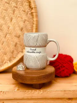 خرید ماگ طرح کاموا کد001542 - خانه شکلاتی