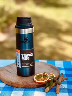 تراول ماگ دکمه ای470 میل استنلی