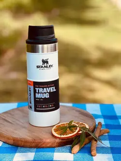 تراول ماگ دکمه ای470 میل استنلی