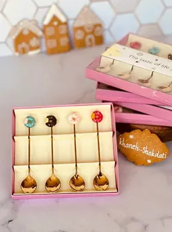 قاشق استیل طرح دونات