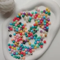 پک مروارید رنگارنگ هفت رنگ پلاستیکی سایز هشت 50 گرمی