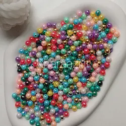 پک مروارید رنگارنگ هفت رنگ پلاستیکی سایز هشت 50 گرمی